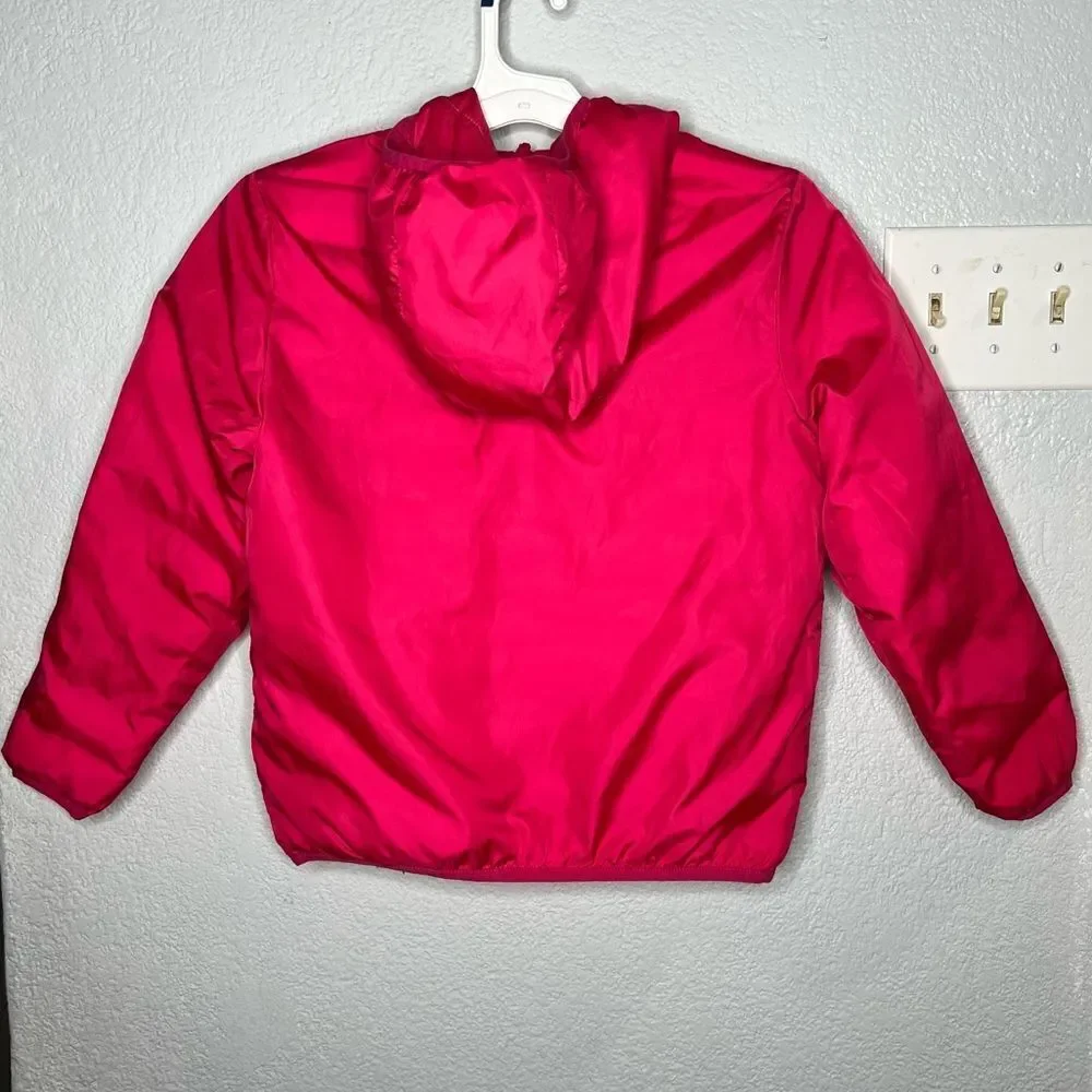 Eddie Bauer Reversible Duck Down Jacket Coat Royal Red/Pink Ombré Girl M/10/12